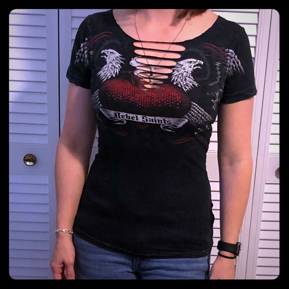 Black Rebel Saints small tee